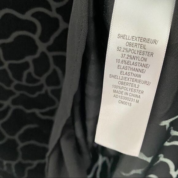 Adrianna Papell black velvet floral peplum top - Picture 5 of 5